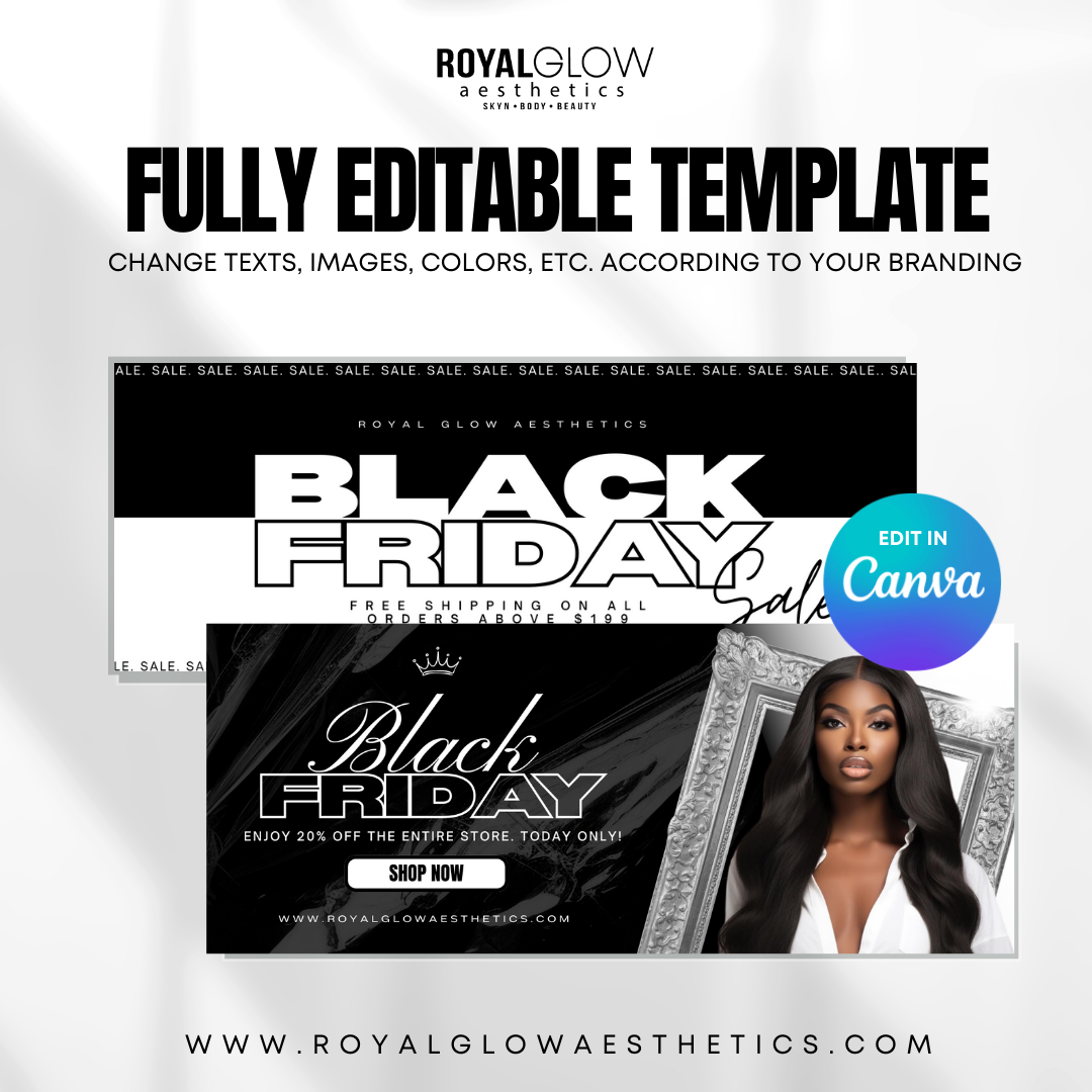 Black Friday CANVA DIY Templates - GABBY