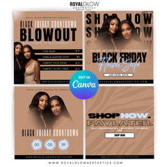 Black Friday CANVA DIY Templates -RHEA