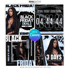 Black Friday CANVA DIY Templates -AURORA