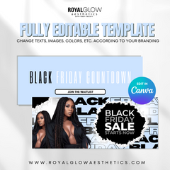Black Friday CANVA DIY Templates -AURORA