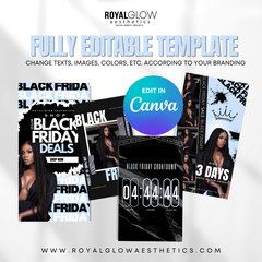 Black Friday CANVA DIY Templates -AURORA