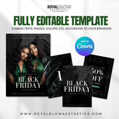 Black Friday CANVA DIY Templates - AVAH