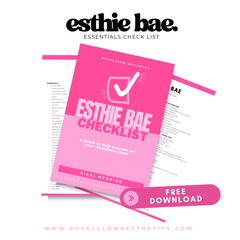 Esthetician Essential Supply Checklist, Skincare Treatment, Skin Class, 