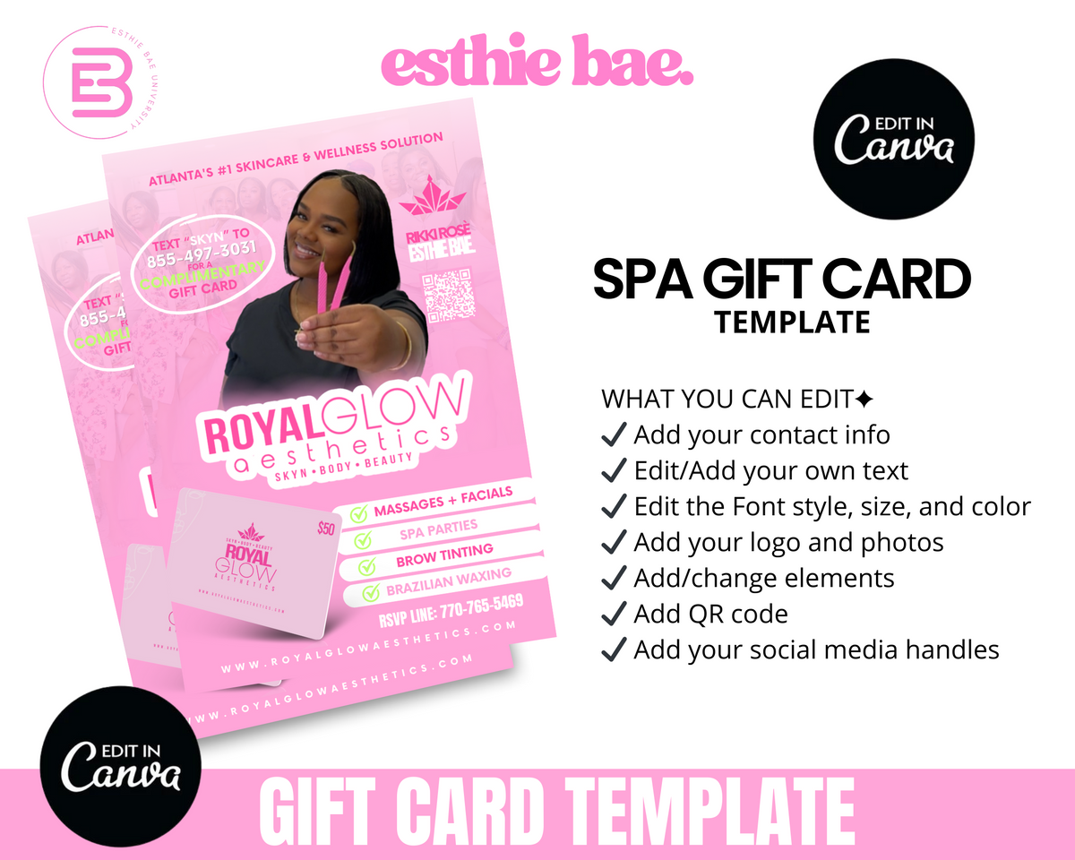 Gift Card Template (Digital Download)